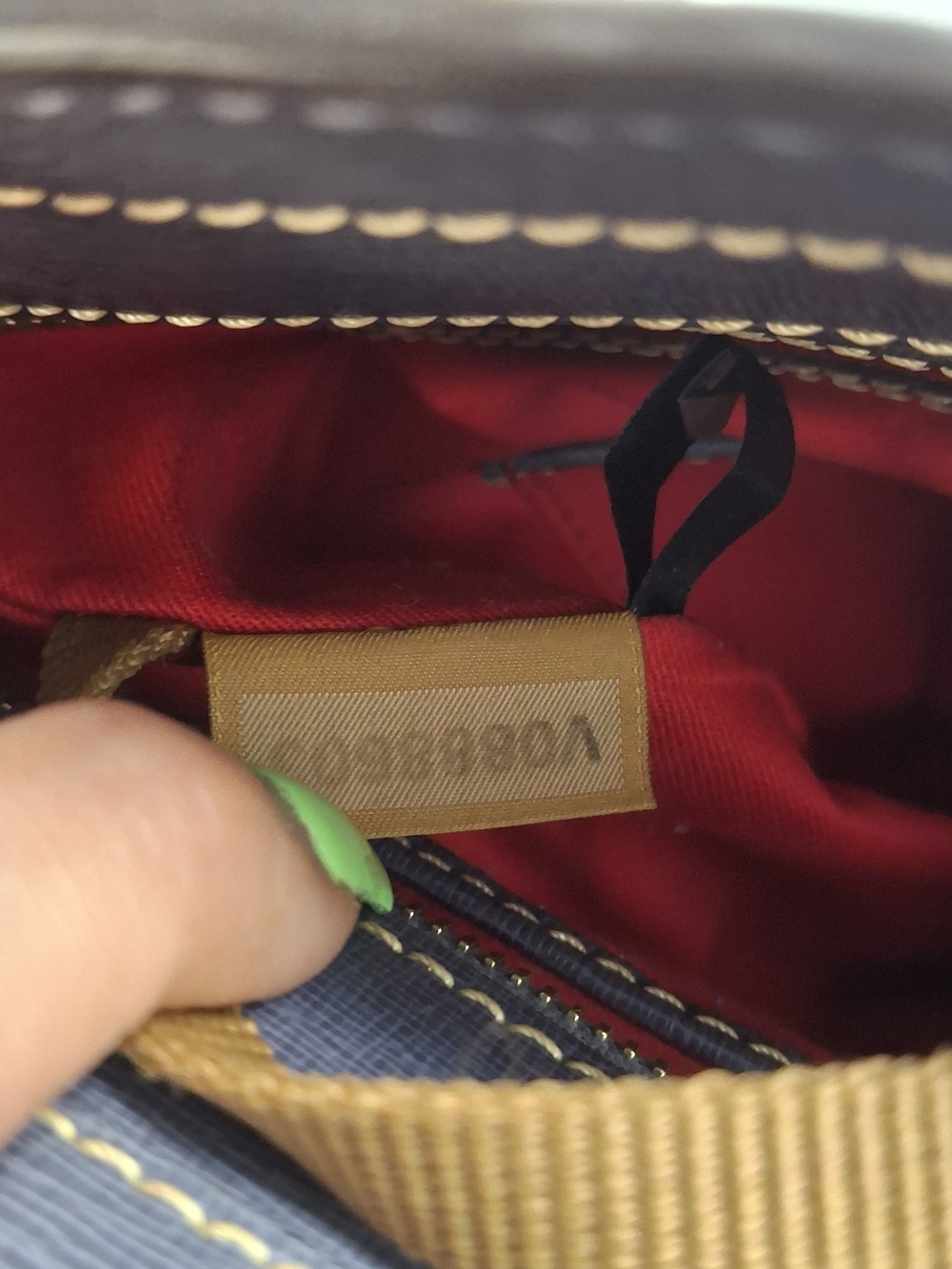 Dooney & Bourke Navy Saffiano Tote Bag Shoulder Bag Small Lexington - Picture 12 of 13